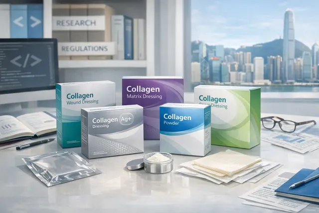 as an enterostomal therapist, create an update 2026, evidence based wound dressing product notebook of collagen. Products include from follo