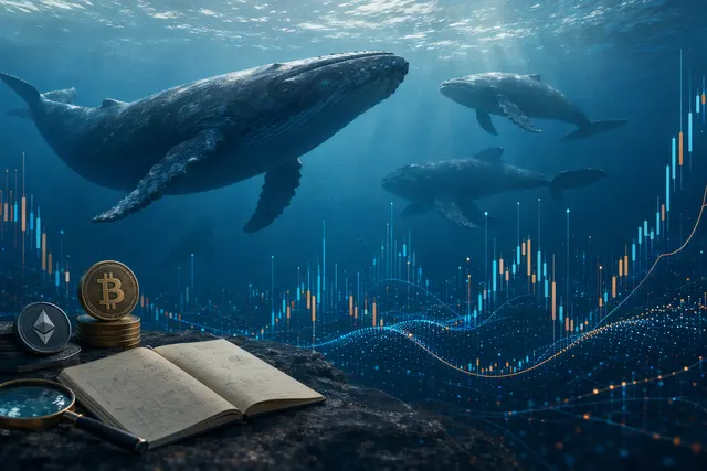 Editorial illustration for a guide to IndiciaDesk’s crypto-market research