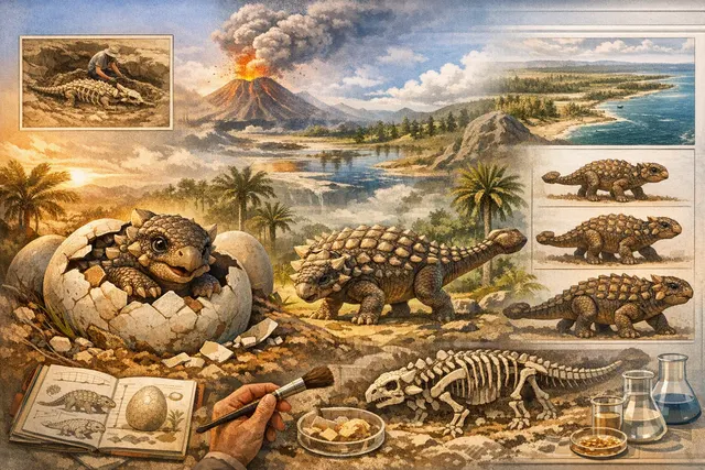 I want you to create a documentary on the specific dinosaur from beginning to end of its birth. Everything covered about this dinosaur. The