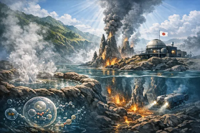 Gibt es dazu ein Experiment in Japan, wo in Hydrotermalquellen Lebensbausteine entstehen?