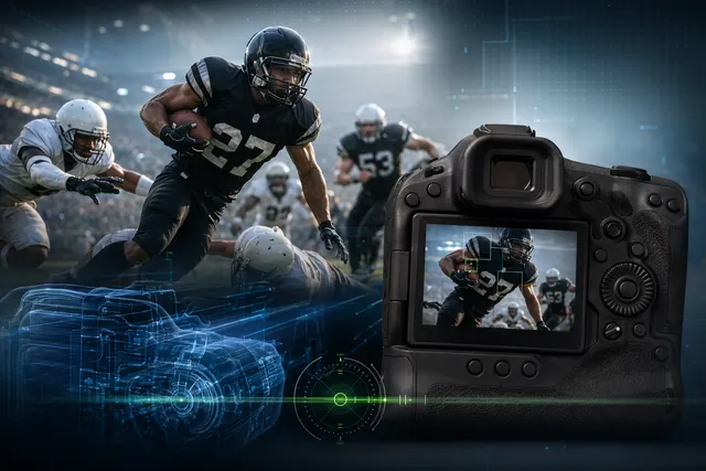 Canon EOS R1 mirrorless camera representing firmware 1.3.0 autofocus and video feature improvements