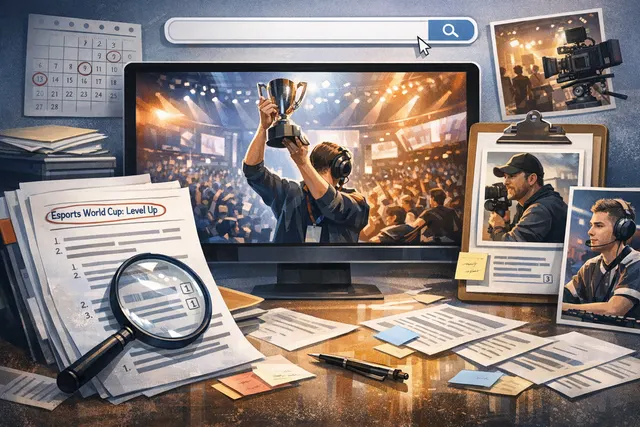 Esports World Cup: Level Up Season 2 promotional visual with tournament backdrop