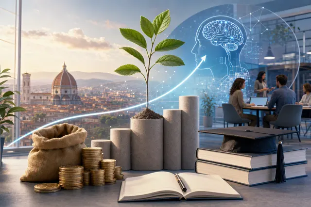 Illustration accompanying Gamindo’s corporate learning and workplace AI training funding announcement