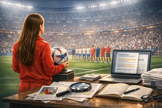 Tate McRae at SoFi Stadium FIFA World Cup 2026 quarterfinal match ball delivery