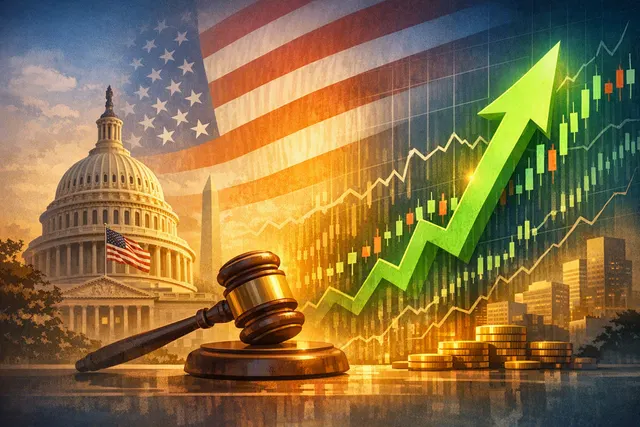 Editorial illustration of HYPE rising toward a record high amid U.S. regulatory speculation and institutional crypto transfers