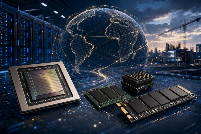 How is the global semiconductor market forecast to nearly double to about $1.6 trillion in 2026—driven chiefly by AI fueled DRAM and NAND de