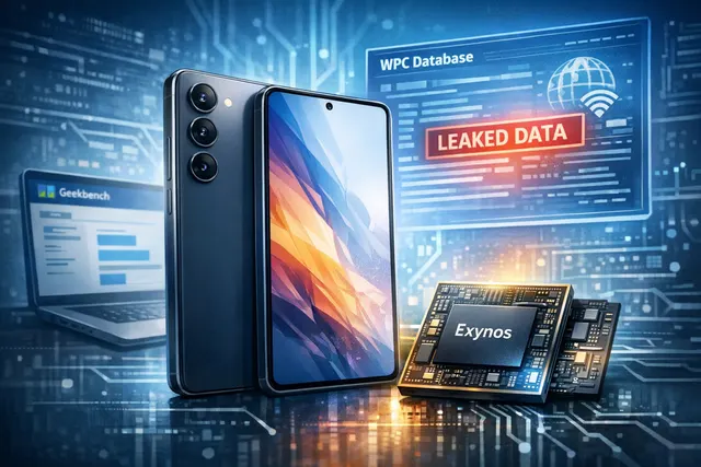 Concept render of the Samsung Galaxy S26 FE showing its new top-right camera bump design and flat display, based on recent leaks.