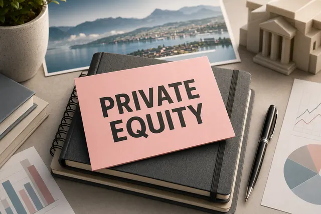 Illustration representing Partners Group Total Return Strategy combining dividend income and private equity growth