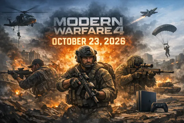 Call of Duty: Modern Warfare 4 reveal featuring soldiers advancing through a war-torn Korean urban landscape