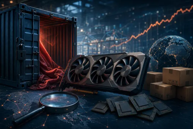 Editorial illustration for a report on a possible AMD Radeon GPU and GDDR6 bundle price increase