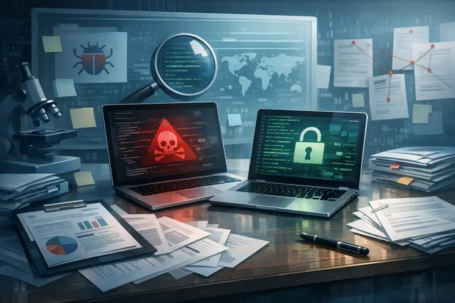 AI-generated illustration of a macOS malware infection chain showing a notarized dropper bypassing Gatekeeper
