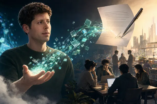 Concept illustration of OpenAI providing AI compute tokens to startups in exchange for equity