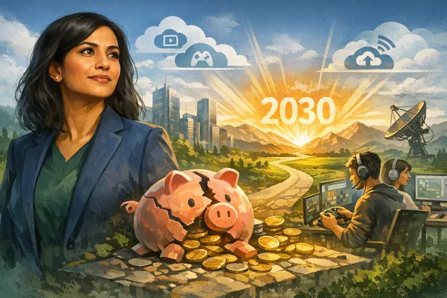 Xbox CEO Asha Sharma speaking at Bloomberg Tech 2026, outlining her new vision for Microsoft's gaming division.