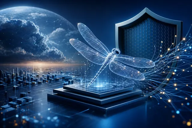 Concept illustration of AI analyzing cybersecurity vulnerabilities for enterprise systems