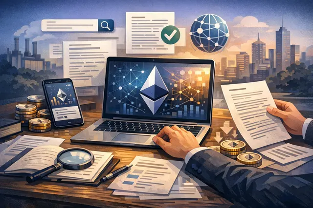 AI-generated editorial illustration representing the Binance MiCA exit and Ethereum withdrawal surge in June 2026