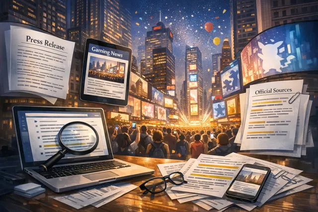 An AI-generated image depicting a crowd of Pokémon GO Trainers gathered in a city plaza, with a large holographic Mewtwo looming above the scene.