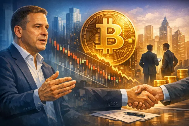 What did Coinbase's head of institutional strategy, John D'Agostino, say on CNBC about institutional investor behavior during Bitcoin's 50%