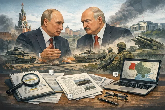 Putin and Lukashenko seated at a meeting table at Valdai residence, June 2026