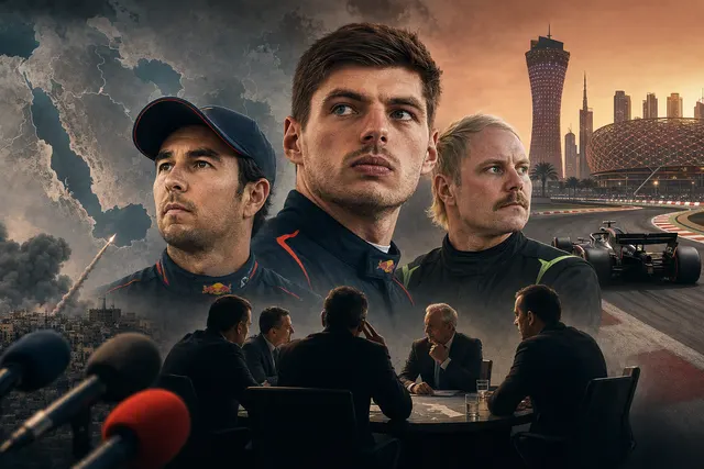 How are Formula 1 drivers responding to uncertainty over the 2026 Qatar and Abu Dhabi Grands Prix amid the Middle East war, including Max Ve