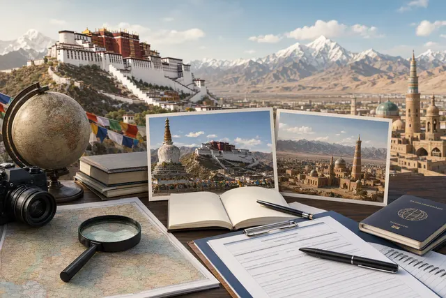 Illustrative image for a guide to travel permits in Tibet and Xinjiang