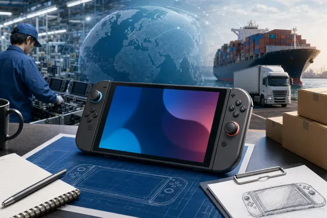 Nintendo Switch 2 console concept illustrating production and sales forecast discussion