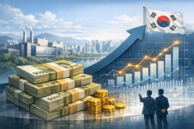 Editorial illustration of Samsung Electronics and a record 110 trillion-won shareholder-return programme
