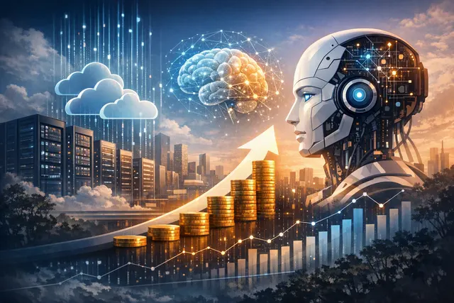 How are Alibaba Group Holding’s cloud and AI businesses expected to develop as the company reaches the halfway point of its 380 billion yuan
