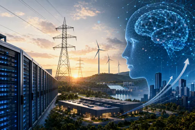 What did Berkshire Hathaway CEO Greg Abel say about how artificial intelligence and the construction of AI data centers could drive growth f