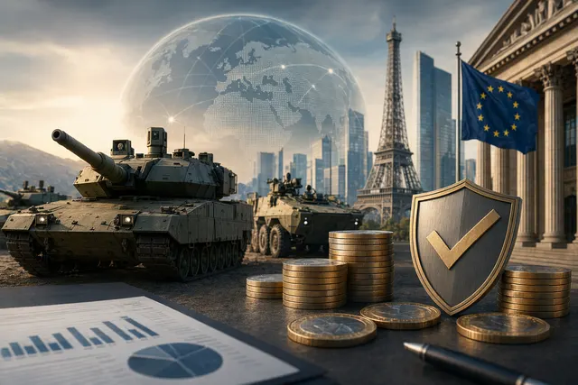 Illustration representing KNDS selling shares in Renk ahead of a planned defense industry IPO
