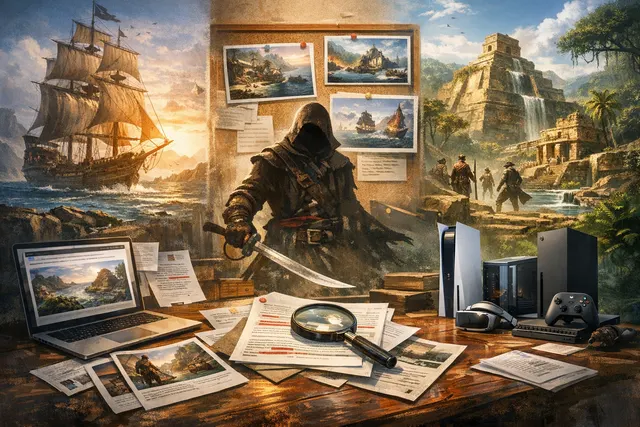 AI-generated editorial hero image for Assassin's Creed Black Flag Resynced details article