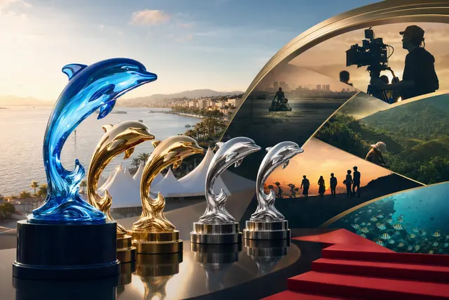 AI-generated editorial illustration representing Mediacorp and CNA’s documentary honours at the 2026 Cannes Corporate Media & TV Awards