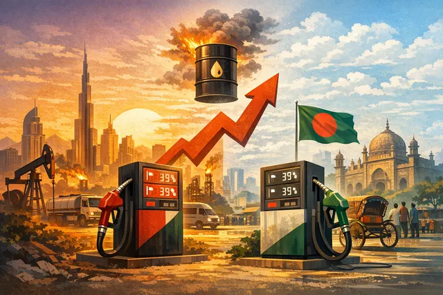 UAE and Bangladesh June 2026 fuel price increases driven by global oil market crisis and Iran war