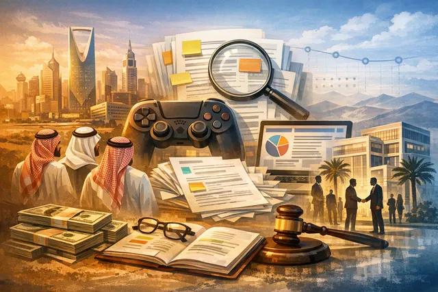 Conceptual image of the Electronic Arts logo and financial charts representing the $55 billion acquisition by the Saudi PIF-led consortium.