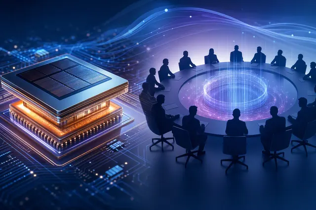 Illustration representing Cambricon’s participation in the PyTorch Foundation ecosystem