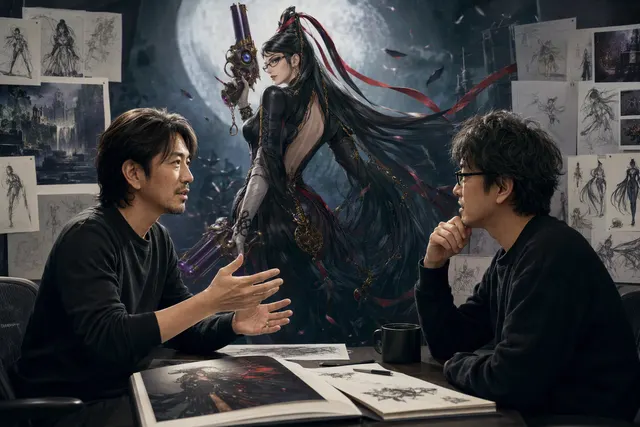 Illustration accompanying an article about PlatinumGames’ comments on Bayonetta and Nintendo Switch 2