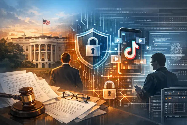 What led the White House on Aug 10, 2026, to lift the ban on TikTok use on US government devices, how did the Justice Department determine t