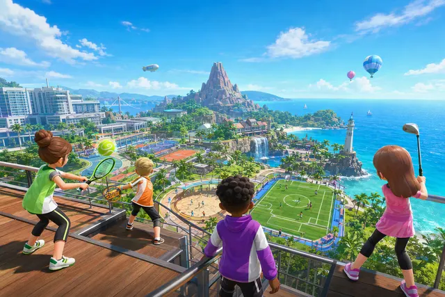 Illustrative hero artwork for Nintendo Switch Sports Resort preview coverage