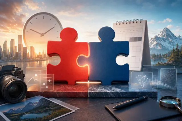 AI-generated editorial illustration for Adobe’s acquisition of Topaz Labs
