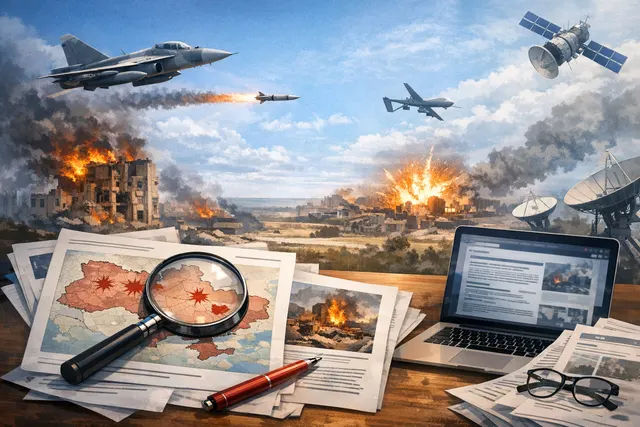 AI-generated visual illustration of the July 2026 Russian aerial attack on Kyiv, showing drones and missiles over the city skyline