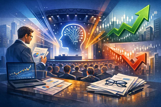 Editorial hero image illustrating Apple's WWDC 2026 as a key stock catalyst, with Morgan Stanley analyst bullish scenarios and AI announcements including Siri 2.0 and iOS 27