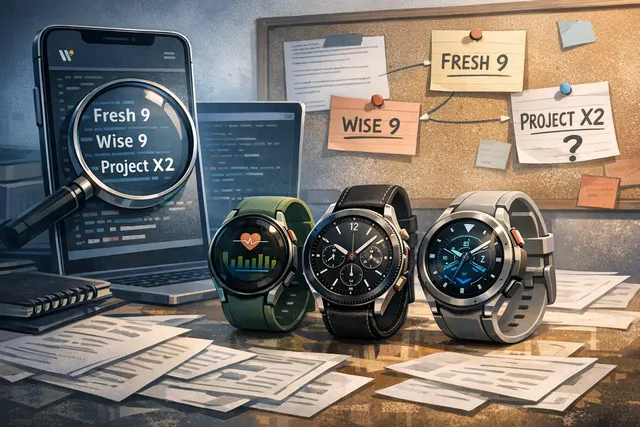 Concept illustration of three upcoming Samsung Galaxy Watch 9 models including the standard, Classic, and Ultra 2 designs based on leaked codenames