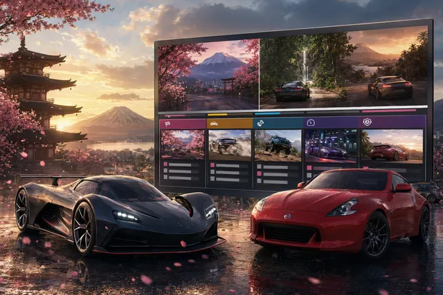 Forza Horizon 6 Festival Playlist seasonal challenge screen illustration