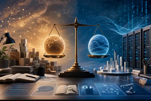 Editorial illustration representing AI model pricing, inference efficiency and enterprise workflow costs