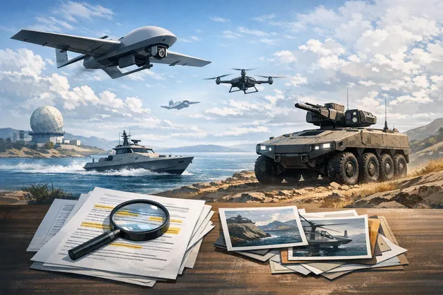Editorial hero image representing the $1.2 billion defense tech funding rounds of German startups Quantum Systems and Helsing