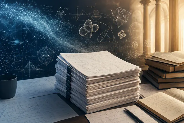 Editorial illustration for OpenAI’s release of AI-generated mathematical manuscripts and Lean formalizations