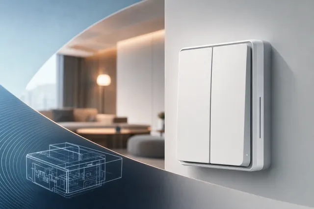 Xiaomi Smart Switch 2 wall switch shown as an editorial product image