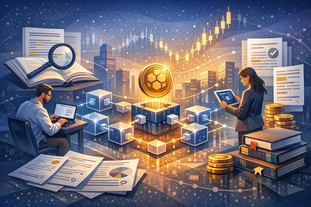Conceptual illustration of a bridge connecting traditional finance and Solana blockchain with tokenized fund symbols