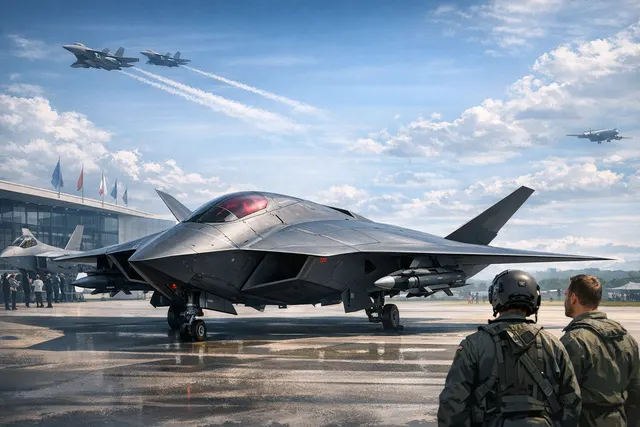What are the key details about Airbus's newly unveiled U760 Ravenstorm collaborative combat drone — including its dimensions, capabilities,