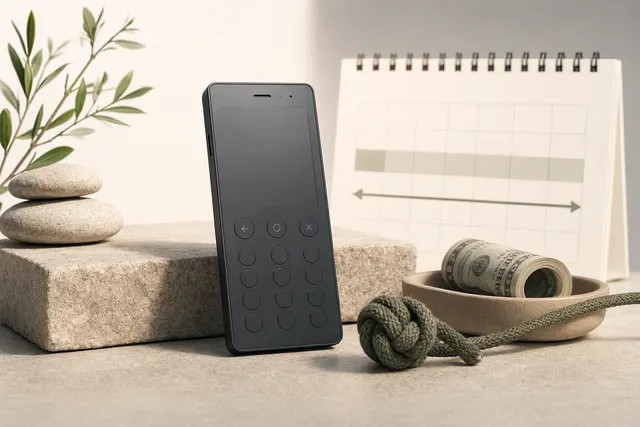 Minimalist Light Phone III with Noble Mobile plan concept