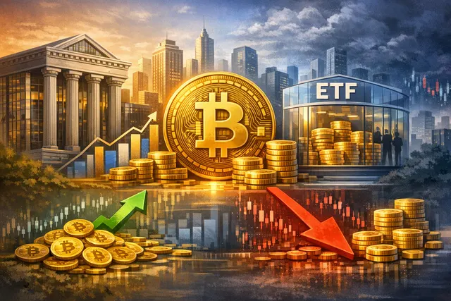 Institutional Bitcoin ownership chart for late May 2026 showing ETF and corporate treasury dominance
